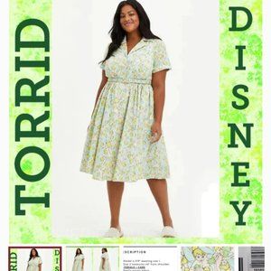 Torrid NWOT Disney Tinkerbell Dress